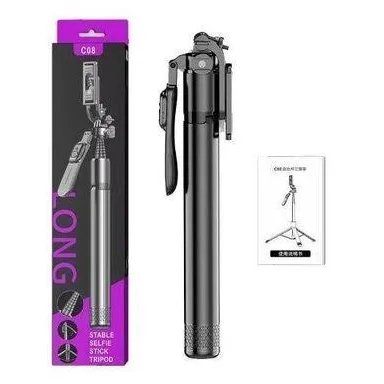 C08 Long Stable Selfie Stick Tripod - 7 feet