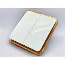 2gang switche electrical switches for installation, 1/2/3 multiple switch specifications to choose from. Home wall exposed wire wall switch panel, dual control luminous champagne 10A 110-250V