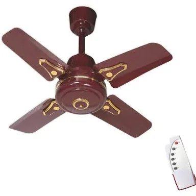 itel 24" 20W Short Blade AC/DC Solar Ceiling Fan with Remote Control