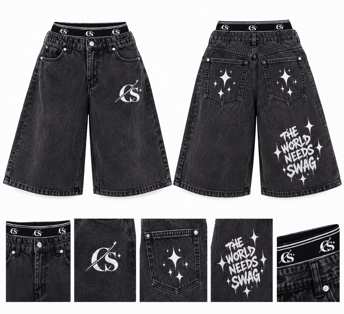 CS Baggy Jorts-Girls