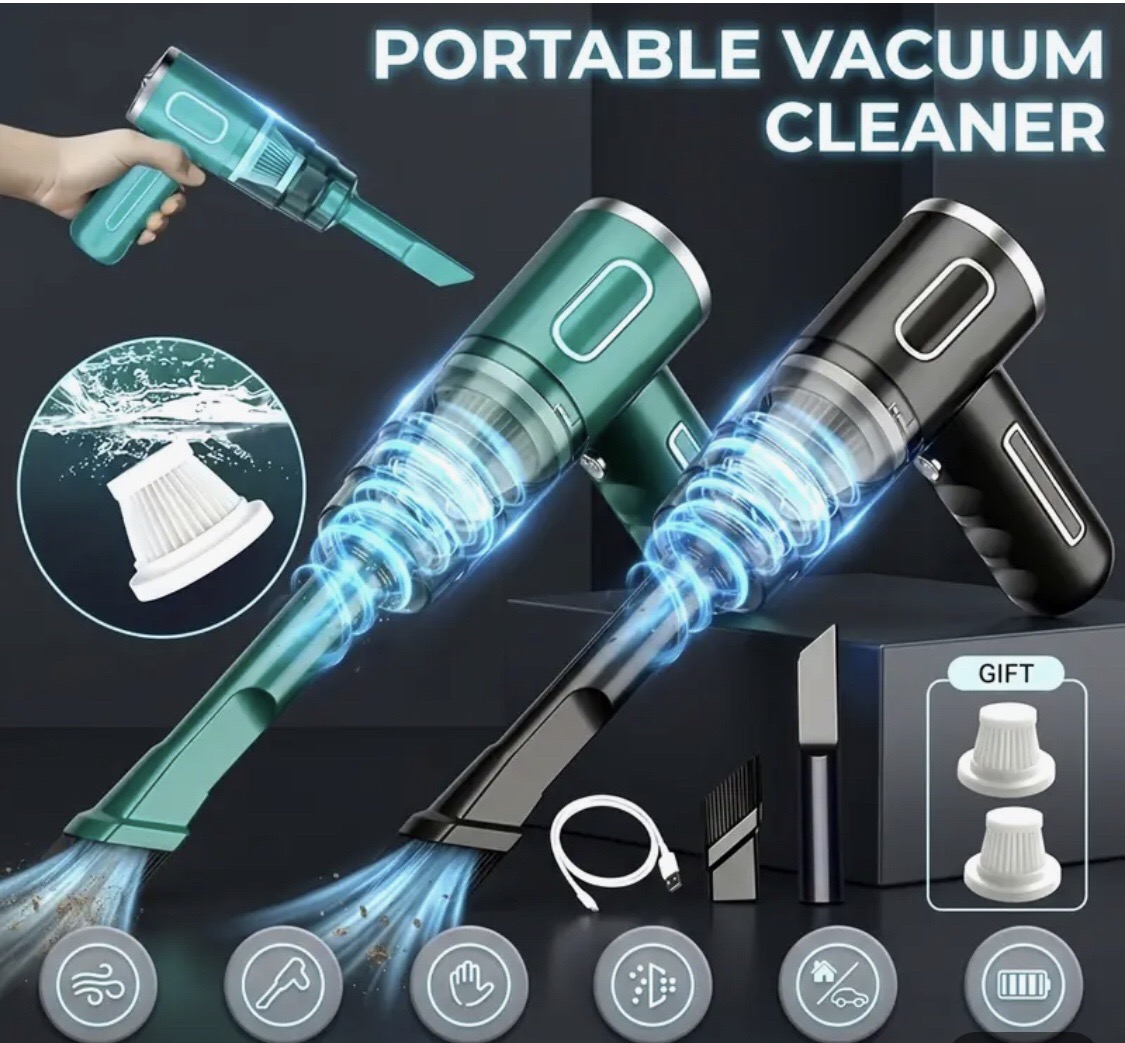 blue mini vacuum