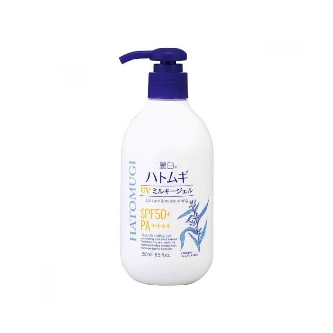 Hatomugi Reihaku UV Milky Gel SPF 50 250ml