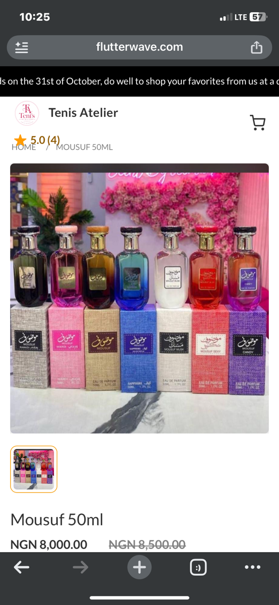 25ml Mousuf perfume