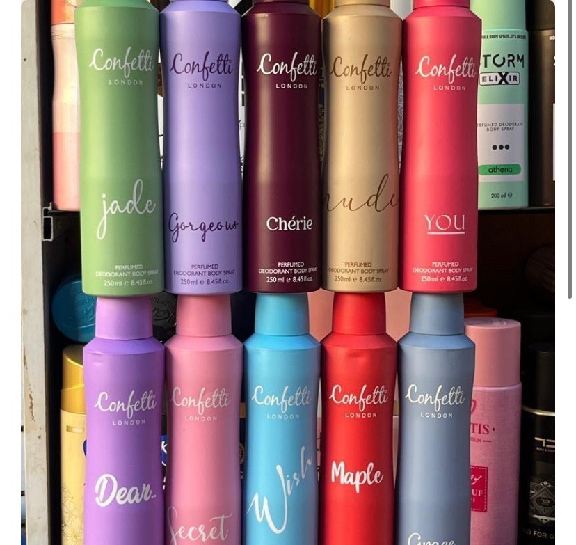 confetti body spray