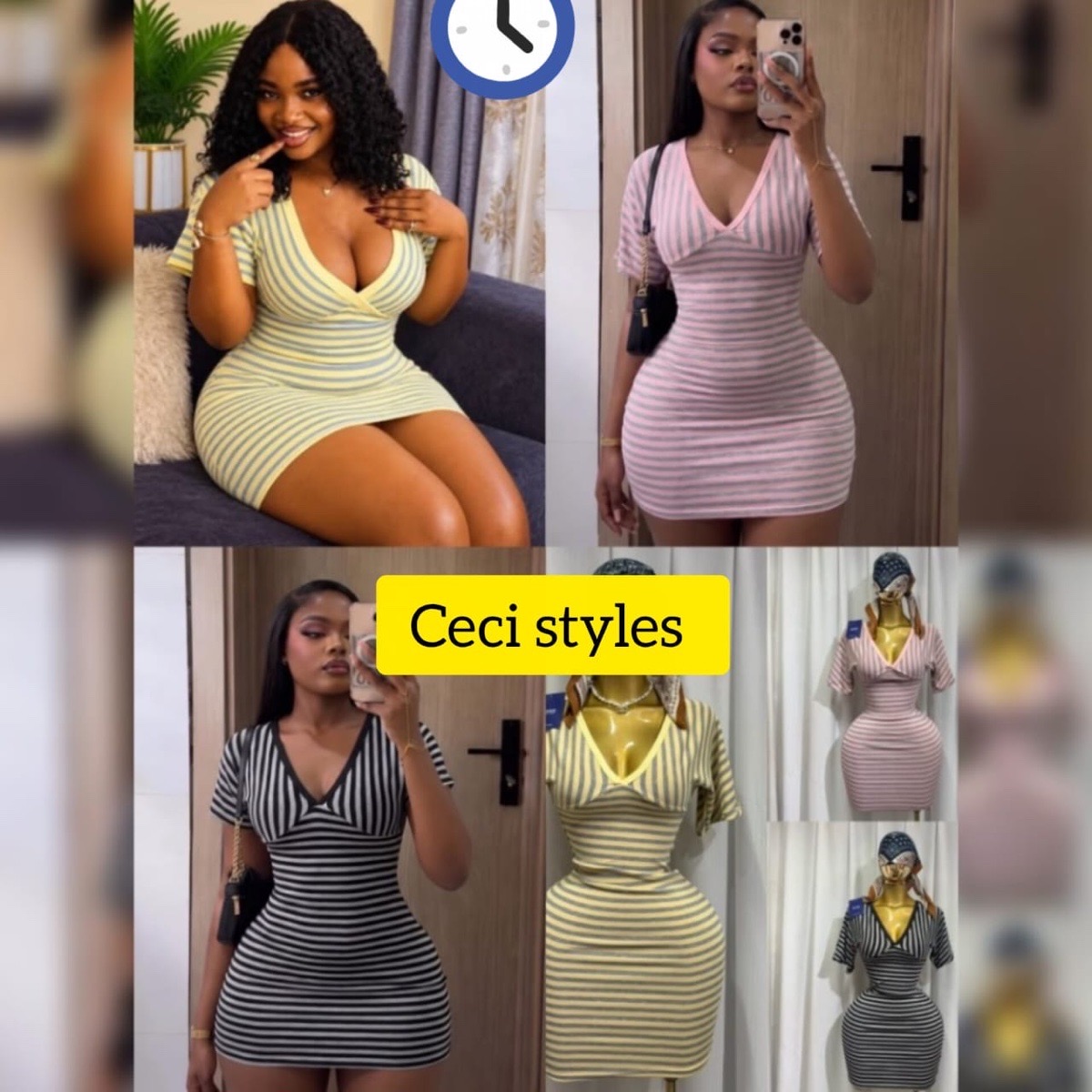 v pattern dress